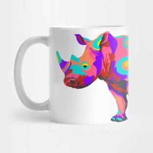 Rainbow Rhino Mug